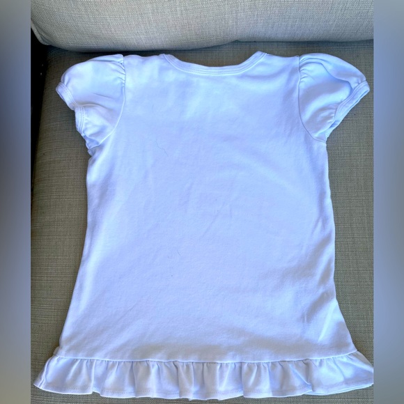 LTC, White, Cap Sleeves, Ruffles, Size 6 - Picture 2 of 3